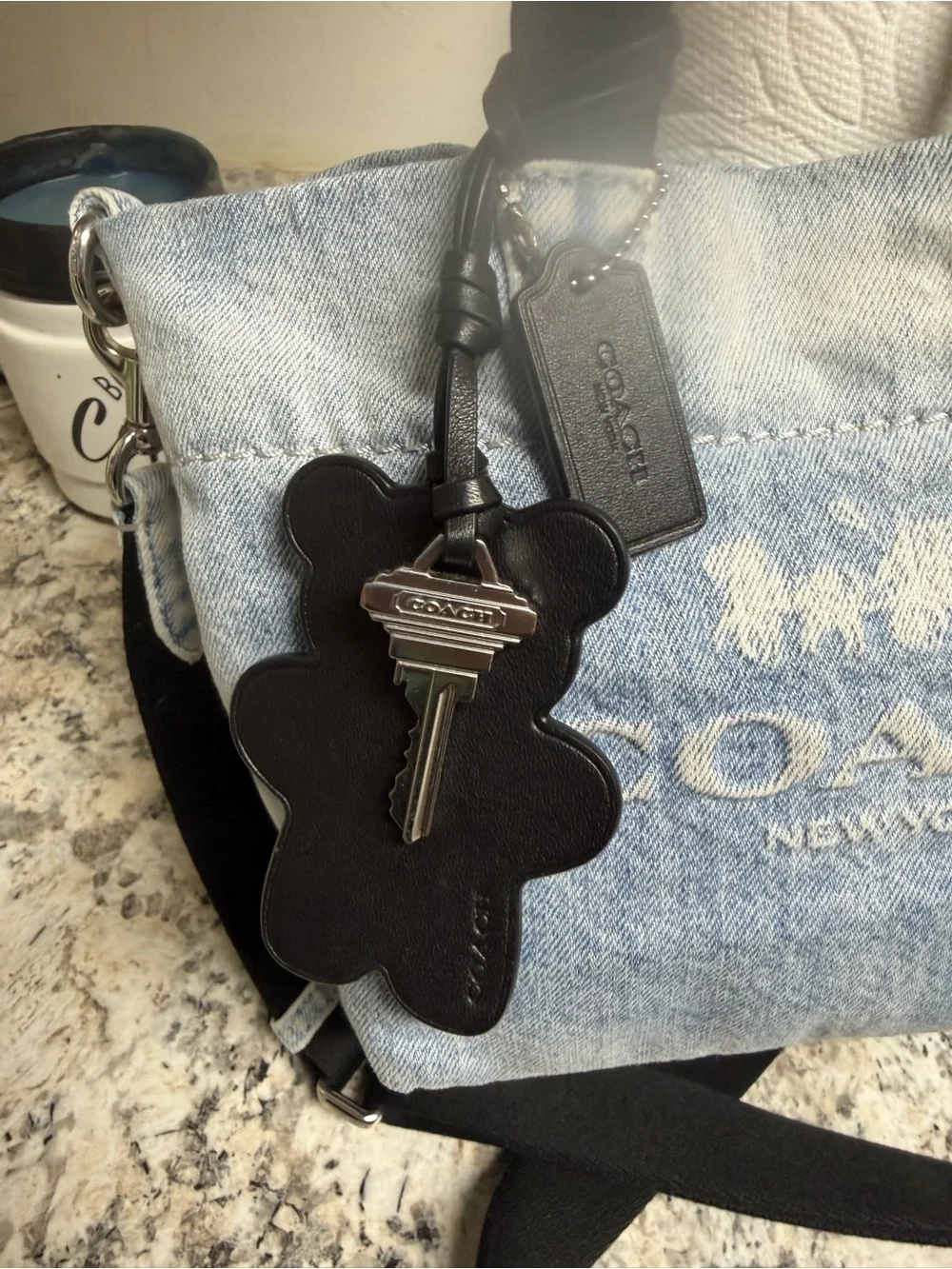 Coach denim crossbody